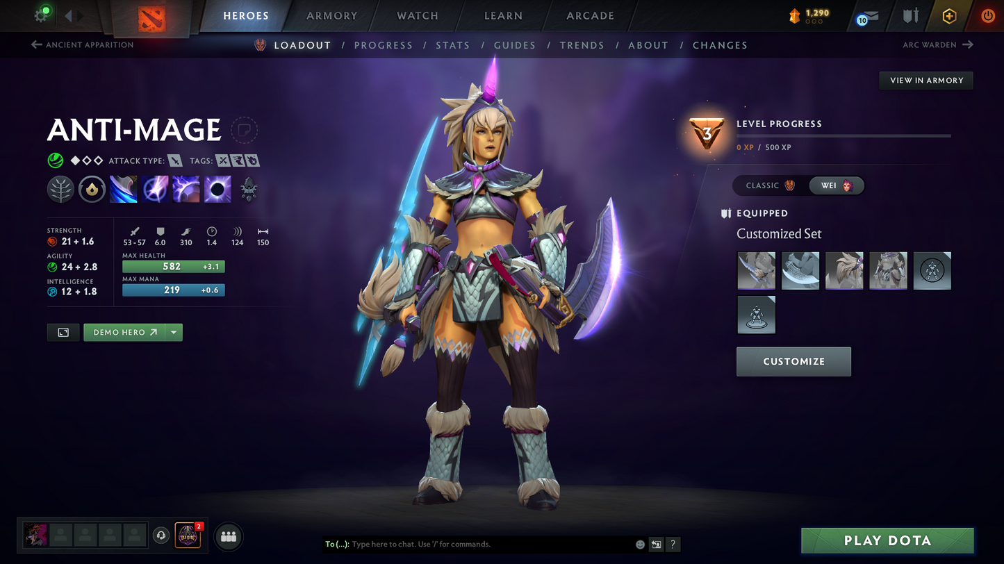 Legend IV | Behavior Score: 9009 | Antimage Persona | Decent Sets Inside | Fast Que | Trophy Level 26 | Perfect for Smurf | Full Access