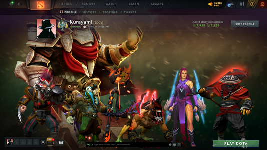 Archon II | Behavior Score: 7958 | Mainpool Account | Fast Que | High Trophy Level 39 | Full Access | Decent Sets Inside | Some Immortals Inside | Old Account