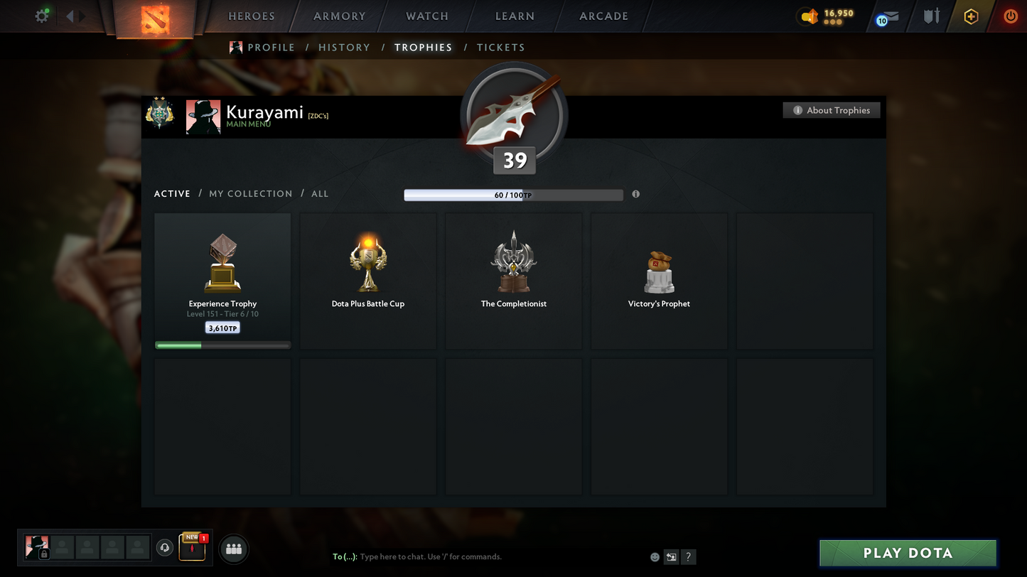 Archon II | Behavior Score: 7958 | Mainpool Account | Fast Que | High Trophy Level 39 | Full Access | Decent Sets Inside | Some Immortals Inside | Old Account