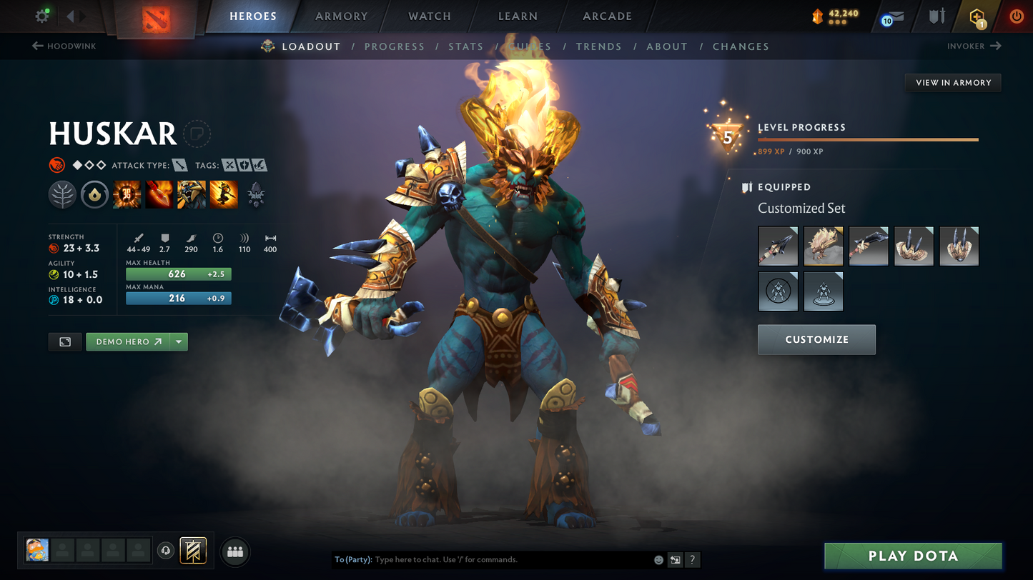 Crusader I | Behavior Score: 11084 | SF Arcana | Dota PLUS + 67 Immortals | Golden Immortals Inside | Full Access | Loaded Inventory | Mainpool Account | Trophy Level 60+
