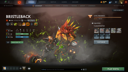 Crusader I | Behavior Score: 11084 | SF Arcana | Dota PLUS + 67 Immortals | Golden Immortals Inside | Full Access | Loaded Inventory | Mainpool Account | Trophy Level 60+