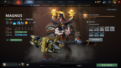 Crusader I | Behavior Score: 11084 | SF Arcana | Dota PLUS + 67 Immortals | Golden Immortals Inside | Full Access | Loaded Inventory | Mainpool Account | Trophy Level 60+