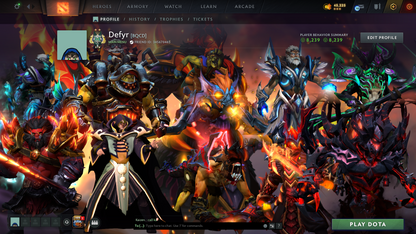 Archon II | Behavior Score: 8239 | MMR: 2530 | Quick Que | Decent Sets | Bat & Stealer Immortal | Full Access