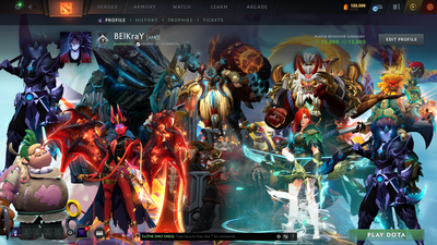 Battlepass: TI9+TI10 | Arcanas: ES, WR, WK, QOP, PA, MK | Personas: PA, INVO, PUDGE, AM | 131 Immortals | 500$+ Cache Sets | Crazy Loaded Inventory | Full Access