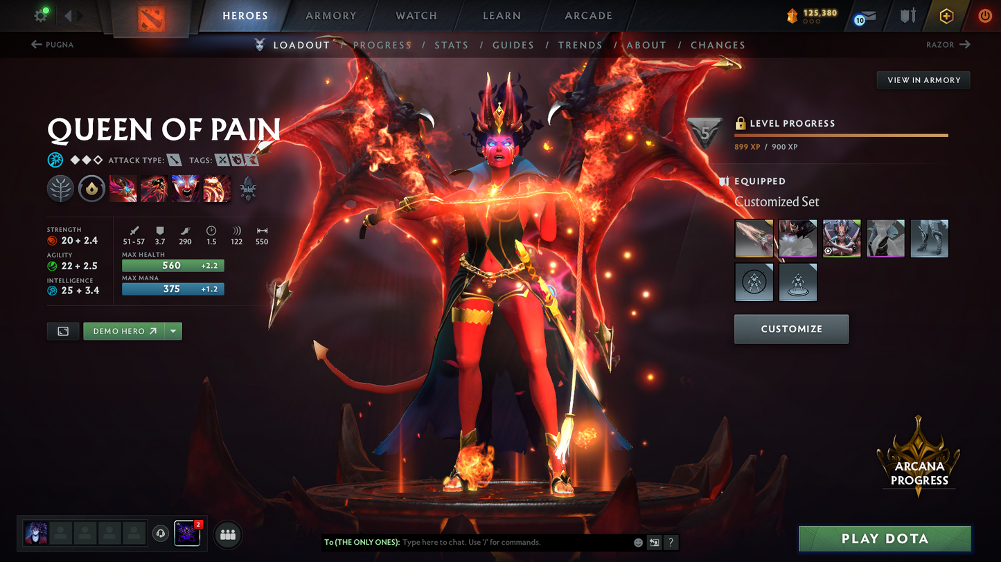 Battlepass: TI9+TI10 | Arcanas: ES, WR, WK, QOP, PA, MK | Personas: PA, INVO, PUDGE, AM | 131 Immortals | 500$+ Cache Sets | Crazy Loaded Inventory | Full Access