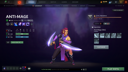 Battlepass: TI9+TI10 | Arcanas: ES, WR, WK, QOP, PA, MK | Personas: PA, INVO, PUDGE, AM | 131 Immortals | 500$+ Cache Sets | Crazy Loaded Inventory | Full Access