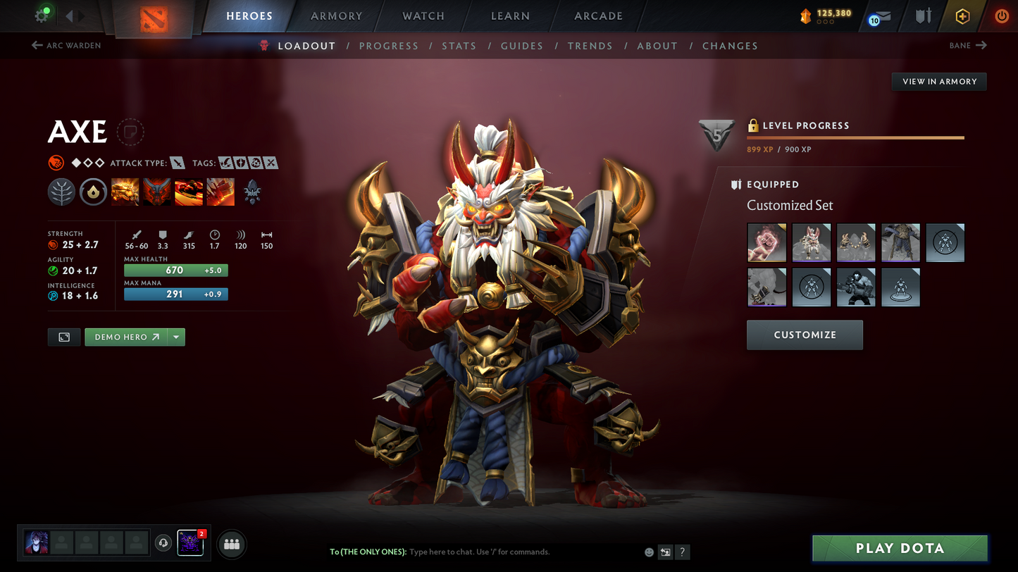 Battlepass: TI9+TI10 | Arcanas: ES, WR, WK, QOP, PA, MK | Personas: PA, INVO, PUDGE, AM | 131 Immortals | 500$+ Cache Sets | Crazy Loaded Inventory | Full Access