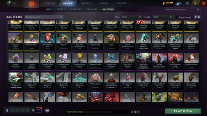 Battlepass: TI9+TI10 | Arcanas: ES, WR, WK, QOP, PA, MK | Personas: PA, INVO, PUDGE, AM | 131 Immortals | 500$+ Cache Sets | Crazy Loaded Inventory | Full Access