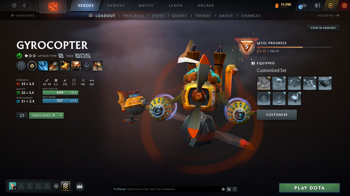 Guardian IV | MMR: 1387 - Behavior: 7559 | Antimage Persona Windranger Mythical Set | Gyro and Lich Immortal | Full Access | Ma