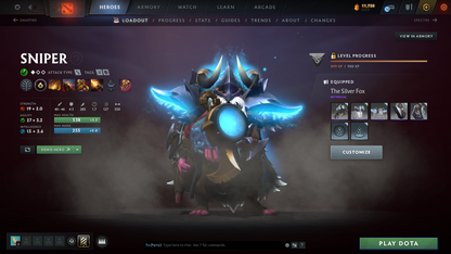 Guardian IV | MMR: 1387 - Behavior: 7559 | Antimage Persona Windranger Mythical Set | Gyro and Lich Immortal | Full Access | Ma
