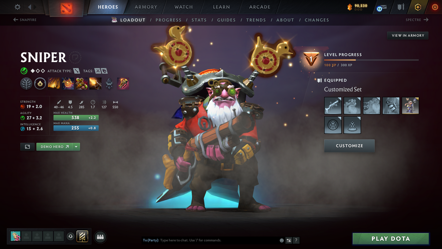 Immortal | 6110 MMR | 11542 Behavior Score | Sniper Immortal | Some Sets Inside | Normal Que | 28 Trophy Level | Full Access