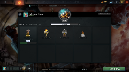 Uncalibrated | Ancient II | Behavior Score: 9592 | Mainpool Account | Immortals Inside | Trophy Level 45+ | 1000 Hours + | Full Access