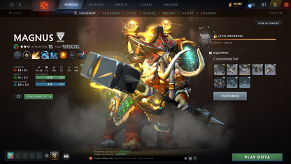 Immortal 5998 MMR | Behavior Score: 12000 | 2 Arcanas: Zeus, Ogre | 37 Immortals | Insane Cache Sets Inside | Full Access | Mainpool | 1600 Hours | 2016 Account | Loaded Inventory
