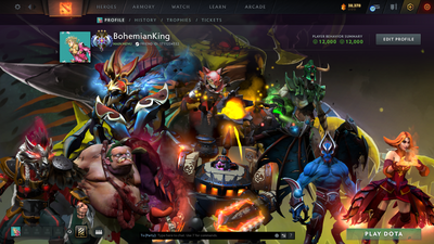 Ancient III | Behavior Score: 12000 | Techies Arcana | Several Immortals Inside | Mainpool Account | 620+ Hours | Fast Que | Full Access