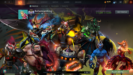 Ancient III | Behavior Score: 12000 | Techies Arcana | Several Immortals Inside | Mainpool Account | 620+ Hours | Fast Que | Full Access