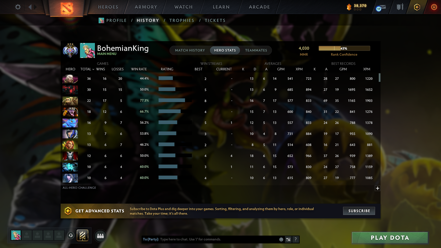 Ancient III | Behavior Score: 12000 | Techies Arcana | Several Immortals Inside | Mainpool Account | 620+ Hours | Fast Que | Full Access
