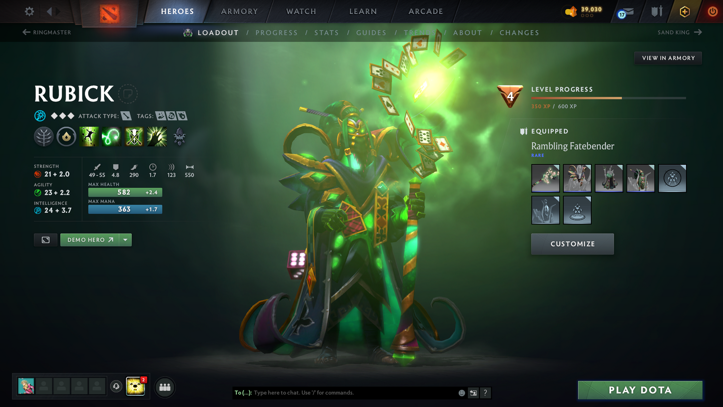 Ancient IV | Behavior Score: 8400 | Antimage Bashers | Mars Mythical | Sets Inside | Trophy Level: 23 | Quick Que | Full Access