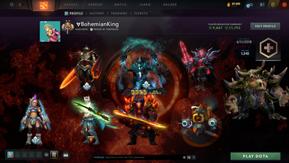 Legend II | Behavior Score: 11792 | Phantom Assassin Arcana | Immortals Inside | Primal Cache | Antimage Persona | Mainpool | 1500+ Matches | Dotaplus Inside | Full Access | Mainpool | Fast Que
