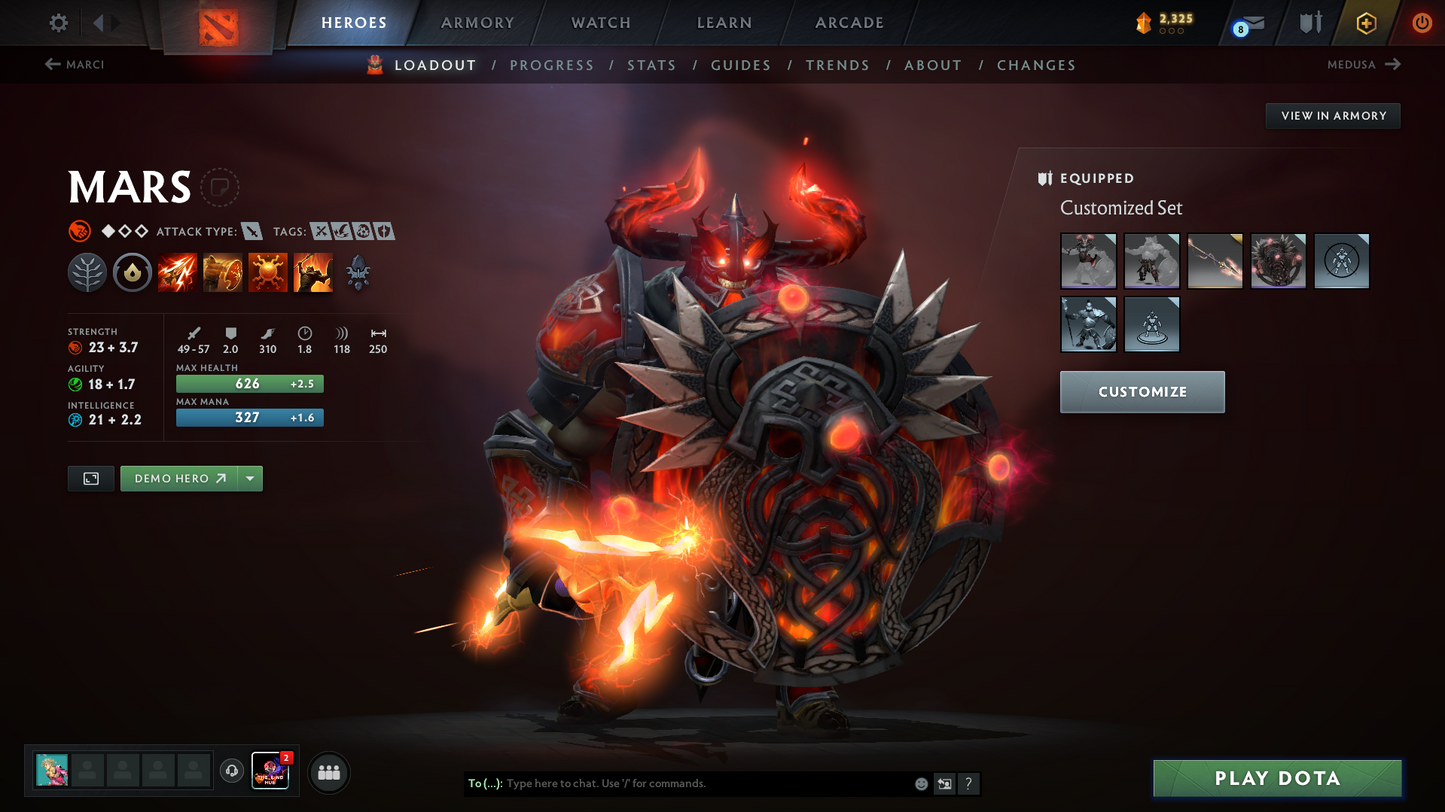 Divine V | Behavior Score: 10078 | Immortals Inside | Mainpool Account | Many Announcers | Hero Effigies | Items Inside | Fast Q