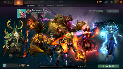 Legend I | Behavior Score: 10917 | Ogre Arcana | Immortals Inside | Many Sets | Fast Que | 400+ Hours | Full Access | Trophy Level: 28