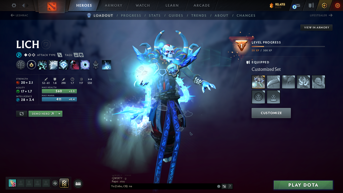 Legend I | Behavior Score: 10917 | Ogre Arcana | Immortals Inside | Many Sets | Fast Que | 400+ Hours | Full Access | Trophy Level: 28