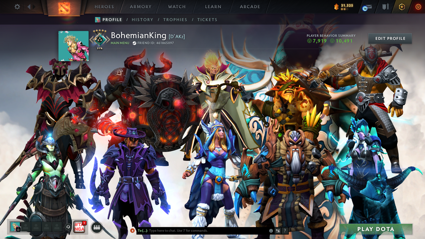 Crusader V | Behavior Score: 10491 | Mainpool | 1500+ Matches | Invoker + BB Immortal | Full Access | Many Sets Inside | Full Access | Quick Que