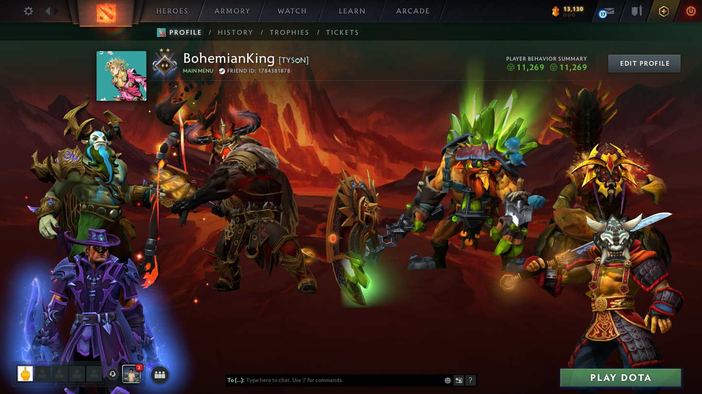 Guardian II | MMR: 808 | Behavior: 11269 | Nature's Prophet + Sand King Immortals | Items Inside | 2024 Account | Not Botted | Quick Queue | Full Access | Instant Delivery