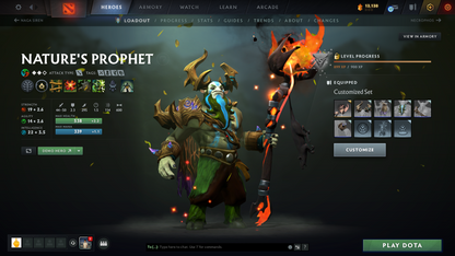 Guardian II | MMR: 808 | Behavior: 11269 | Nature's Prophet + Sand King Immortals | Items Inside | 2024 Account | Not Botted | Quick Queue | Full Access | Instant Delivery