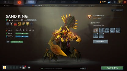 Guardian II | MMR: 808 | Behavior: 11269 | Nature's Prophet + Sand King Immortals | Items Inside | 2024 Account | Not Botted | Quick Queue | Full Access | Instant Delivery