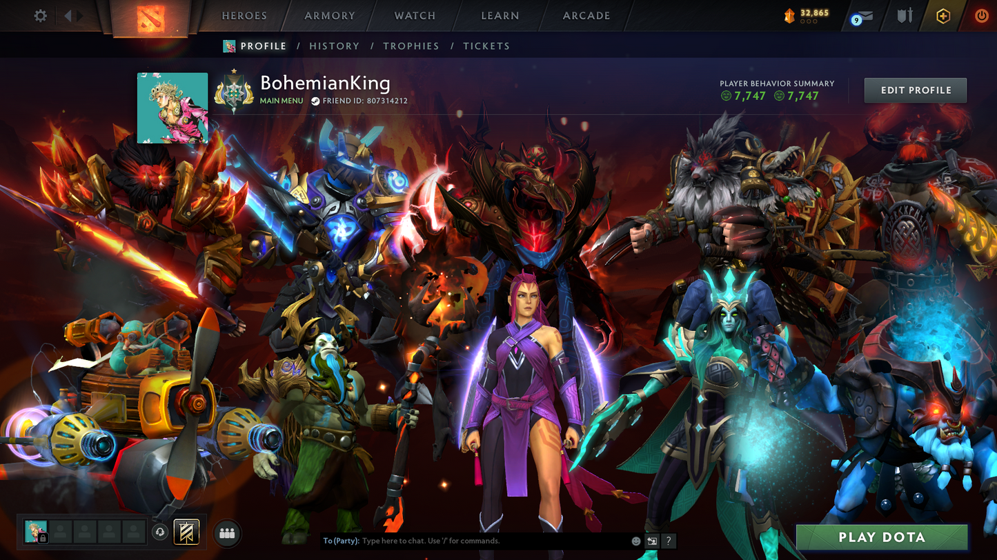 Archon I | Behavior Score: 7747 | Few Immortals (SF Arms of Desolation) | Mainpool Account | Quick Que | Antimage Persona | Sets Inside | Full Access |
