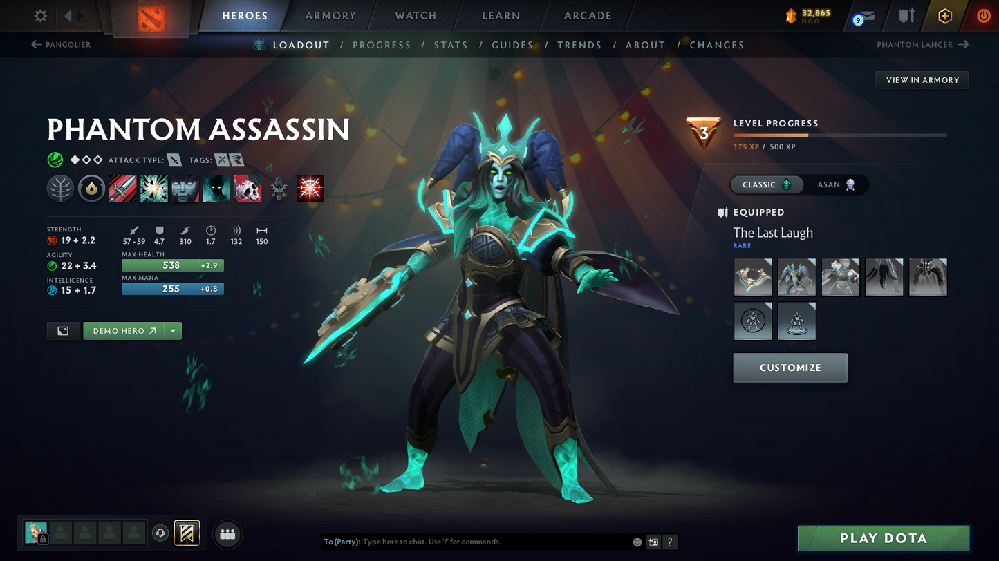 Archon I | Behavior Score: 7747 | Few Immortals (SF Arms of Desolation) | Mainpool Account | Quick Que | Antimage Persona | Sets Inside | Full Access |