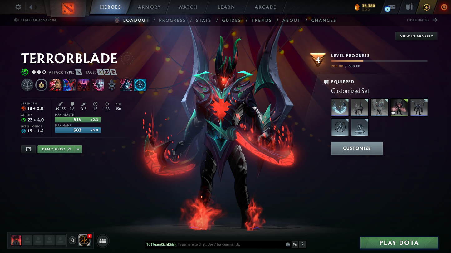 Crusader IV | Behavior Score: 12000 | 4 Arcanas: LC, TB, Lina, SF | 3 Personas: PA, CM, Mirana | Many Immortals | 81 Trophy Level | Mainpool | Full Access | Quick Que | Many Items and Sets