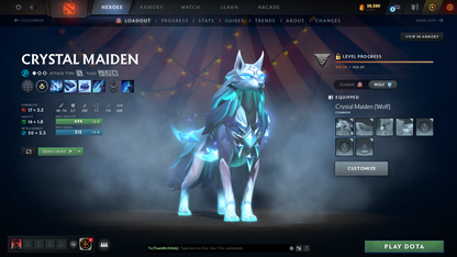 Crusader IV | Behavior Score: 12000 | 4 Arcanas: LC, TB, Lina, SF | 3 Personas: PA, CM, Mirana | Many Immortals | 81 Trophy Level | Mainpool | Full Access | Quick Que | Many Items and Sets