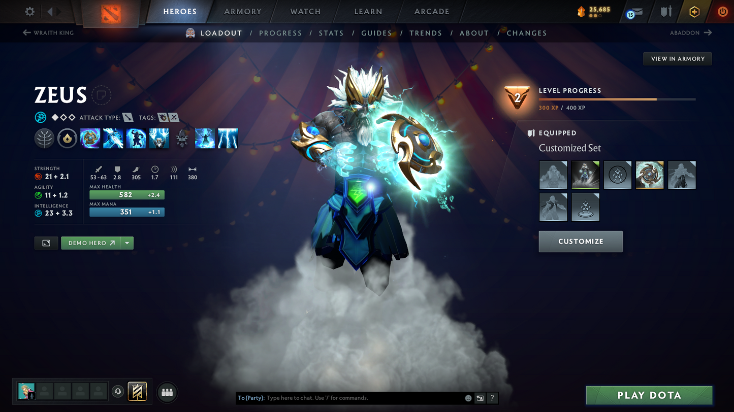 Archon III | Behavior Score: 10379 | 3 Arcanas: Jugg, Cm, Zeus | Many Immortals Inside | Slark Angler of The Abyss Cache | Mainpool | Full Access | Many Items
