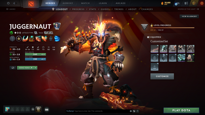 Archon III | Behavior Score: 10379 | 3 Arcanas: Jugg, Cm, Zeus | Many Immortals Inside | Slark Angler of The Abyss Cache | Mainpool | Full Access | Many Items