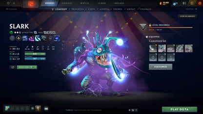 Archon III | Behavior Score: 10379 | 3 Arcanas: Jugg, Cm, Zeus | Many Immortals Inside | Slark Angler of The Abyss Cache | Mainpool | Full Access | Many Items