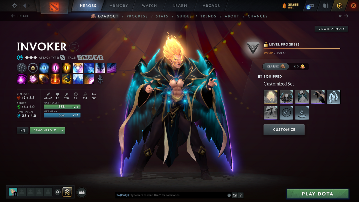 Archon III | Behavior Score: 10379 | 3 Arcanas: Jugg, Cm, Zeus | Many Immortals Inside | Slark Angler of The Abyss Cache | Mainpool | Full Access | Many Items