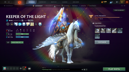Divine V | Behavior Score: 12000 | 2 Arcanas: Mk, Lc | Many Immortals | Cache Sets Inside | 92 Trophy Level | 4800 Hours | Mainpool | Full Access | Stacked Account\