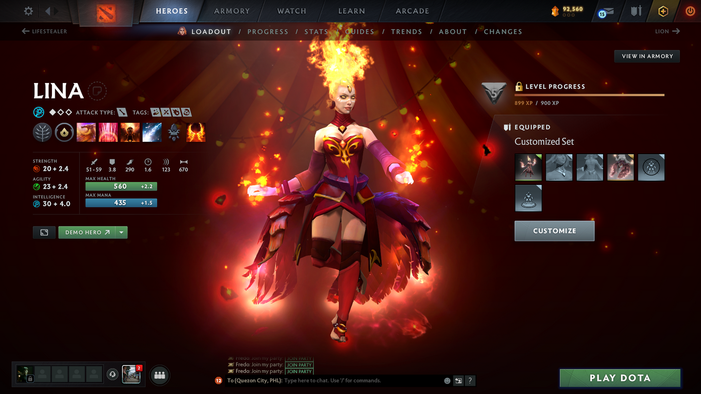 Legend IV | Behavior Score: 11610 | 3 Arcanas: Monkey, Lina, Shadowfiend | Many Immortals | Mainpool Account | Trophy level: 79 | Many sets | Full Access