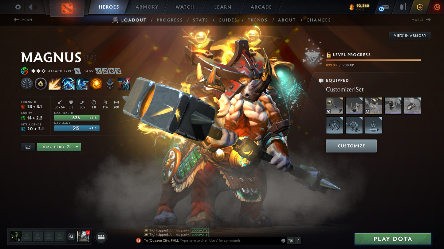 Legend IV | Behavior Score: 11610 | 3 Arcanas: Monkey, Lina, Shadowfiend | Many Immortals | Mainpool Account | Trophy level: 79 | Many sets | Full Access