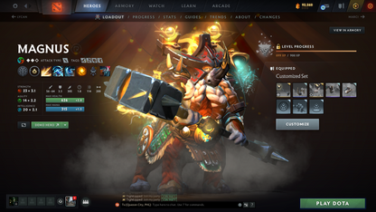 Legend IV | Behavior Score: 11610 | 3 Arcanas: Monkey, Lina, Shadowfiend | Many Immortals | Mainpool Account | Trophy level: 79 | Many sets | Full Access