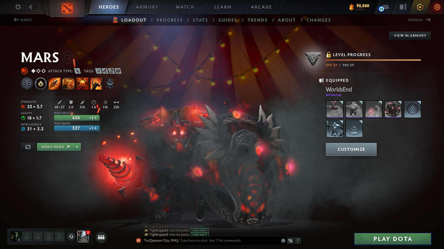 Legend IV | Behavior Score: 11610 | 3 Arcanas: Monkey, Lina, Shadowfiend | Many Immortals | Mainpool Account | Trophy level: 79 | Many sets | Full Access