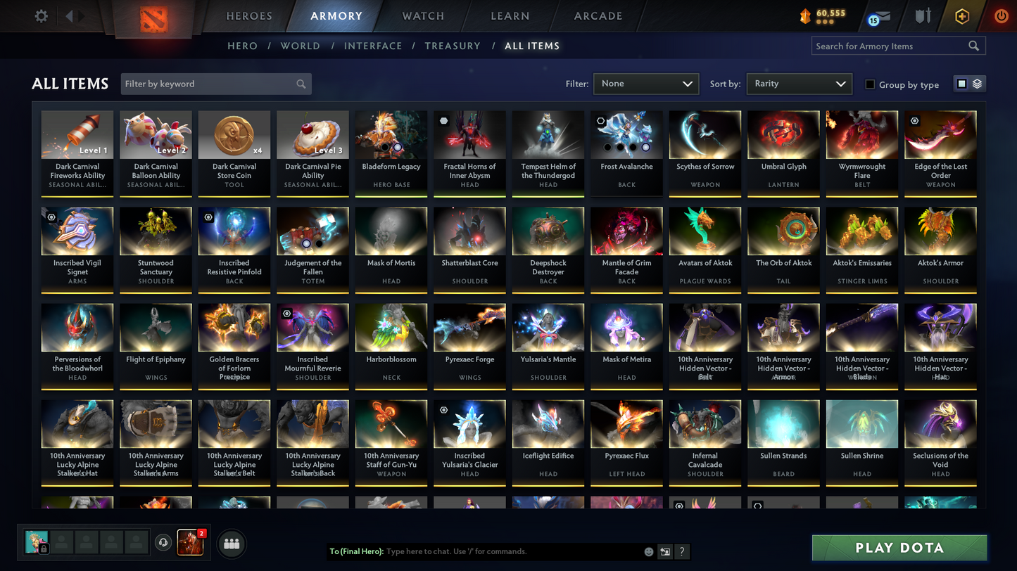 Legend III | Behavior Score: 7249 | 4 Arcanas: Jugg, Zeus, Tb, Cm | Antimage and Mirana Persona | 43 Immortals | 4000 Hours | 2316 Items | Mainpool | Full Access