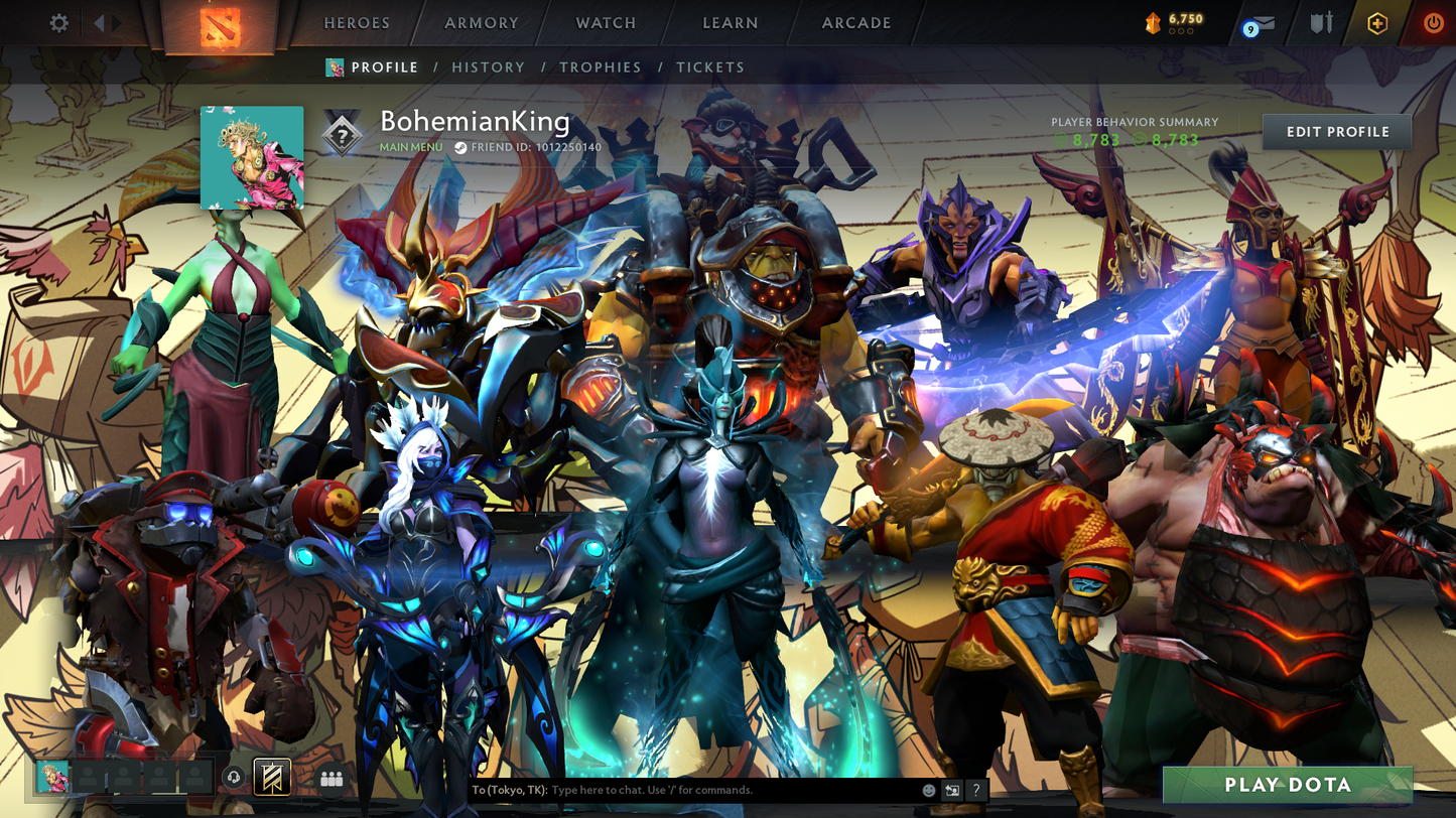 Uncalibrated | Crusader - Archon | 8783 Behavior Score | Phantom Assassin Arcana | Nyx Immortal | Quick Que | Not Botted Account | Full Access