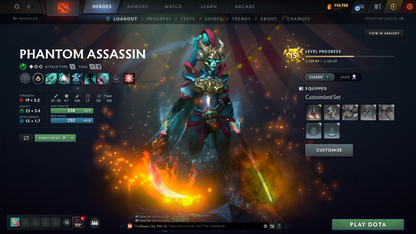 Immortal (6389) | Behavior Score: 11436 | 4 Arcanas: Vengeful, Phantom, Crystal, Jugg | PA and AM Persona | 10th Anniv | Many Immortals | Many Cache Sets | Dota Plus Subscription | Full Access
