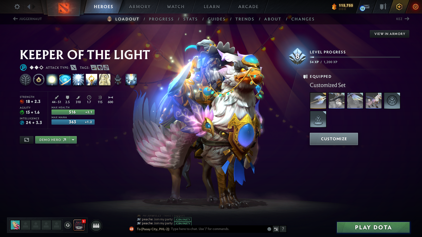 Immortal (6389) | Behavior Score: 11436 | 4 Arcanas: Vengeful, Phantom, Crystal, Jugg | PA and AM Persona | 10th Anniv | Many Immortals | Many Cache Sets | Dota Plus Subscription | Full Access
