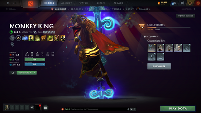 Archon I | Behavior Score: 7607 | LC Arcana | Immortals Inside | 4500 Hours | Trophy Level 70 | Mainpool | Quick Que | Many Items | 10th Anniv | Full Access