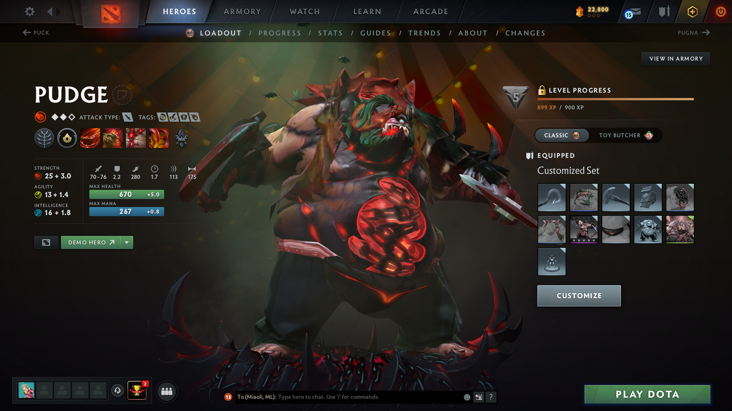 Immortal (5889) | Behavior Score: 12000 | 4 Arcanas: Sf, Tb, Pudge, Lc | Cache Inside | 49 Immortals | Trophy Level: 104 | Mainpool | Stacked Account | Full Access | Quick Que