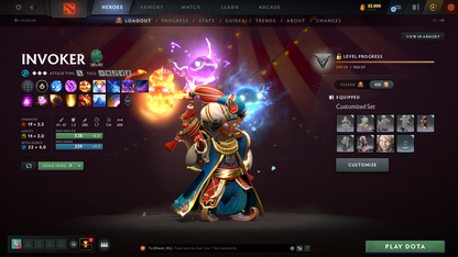 Immortal (5889) | Behavior Score: 12000 | 4 Arcanas: Sf, Tb, Pudge, Lc | Cache Inside | 49 Immortals | Trophy Level: 104 | Mainpool | Stacked Account | Full Access | Quick Que