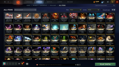 Immortal (5889) | Behavior Score: 12000 | 4 Arcanas: Sf, Tb, Pudge, Lc | Cache Inside | 49 Immortals | Trophy Level: 104 | Mainpool | Stacked Account | Full Access | Quick Que